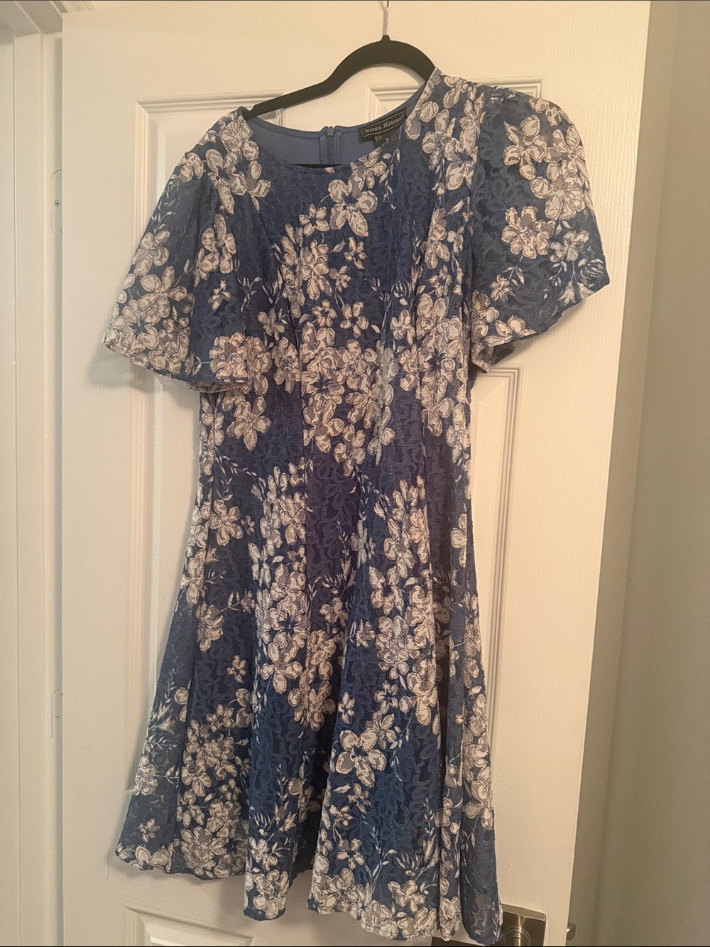 Jessica Howard Floral Blue Dress